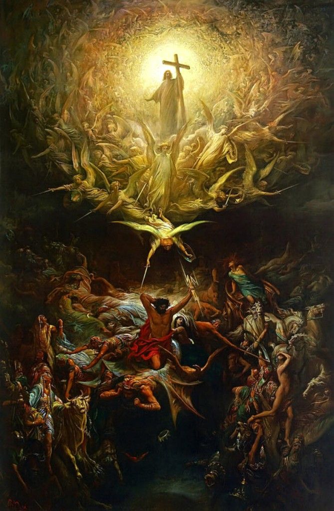 Le triomphe du christianisme sur le paganisme par Gustave Doré (1868)